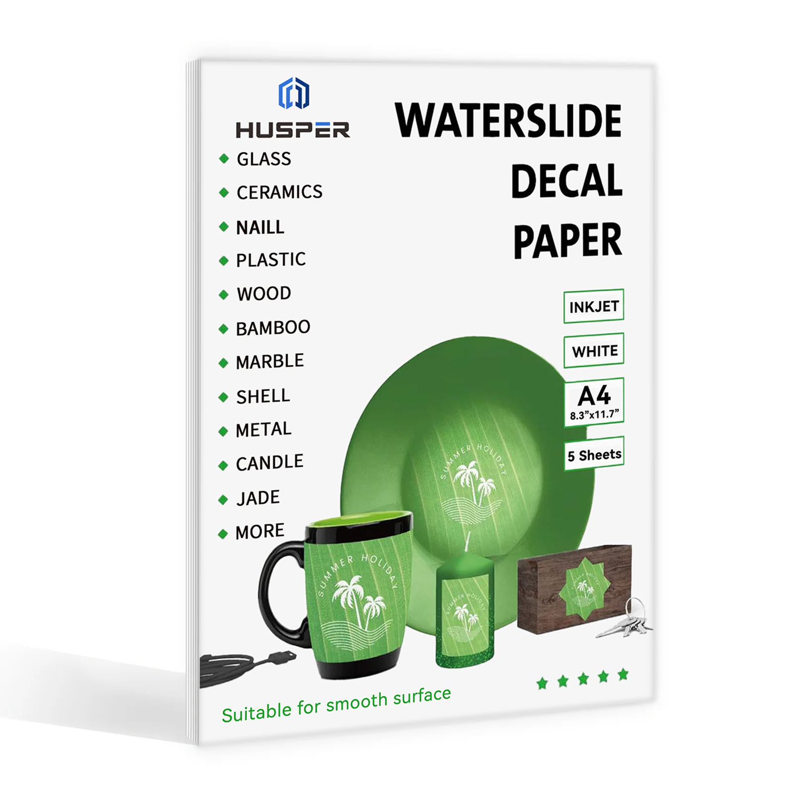 Ink Blotter Paper - 5 Sheets A4 Size Water Slide