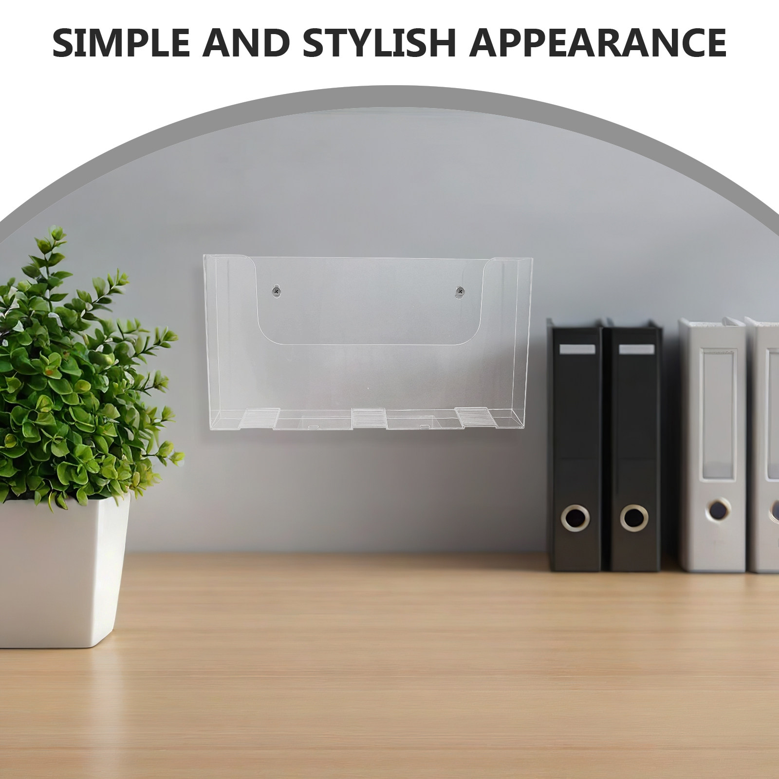 2Pcs Wall File Holder Acrylic  - đánh giá và giá Magazine Holder Rack