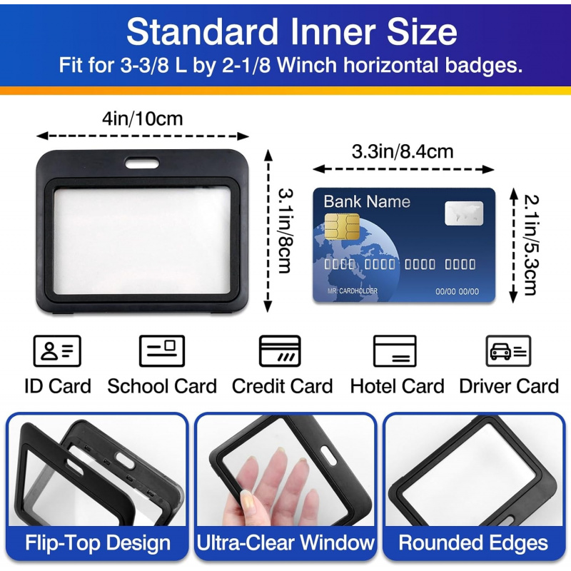 3-Pack Horizontal Hard Plastic - đánh giá và giá Index Card Holder