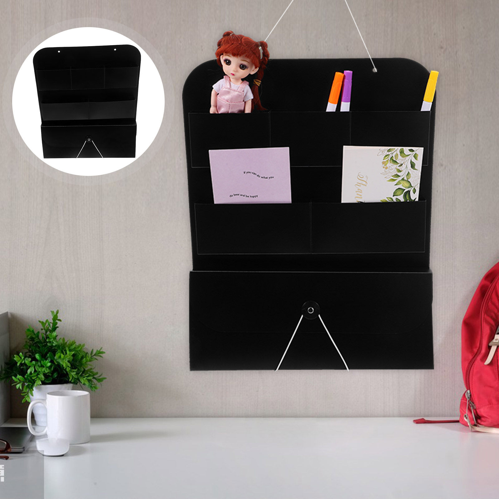 Hanging Wall File Organizer PP - đánh giá và giá Magazine Holder Rack